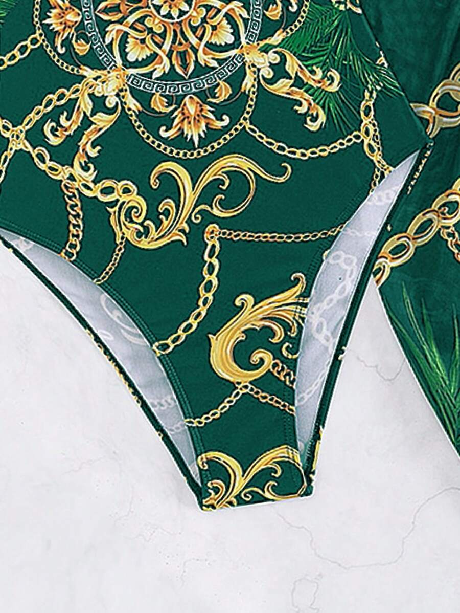 Maiô Estilo Barroco com Estampa Luxo