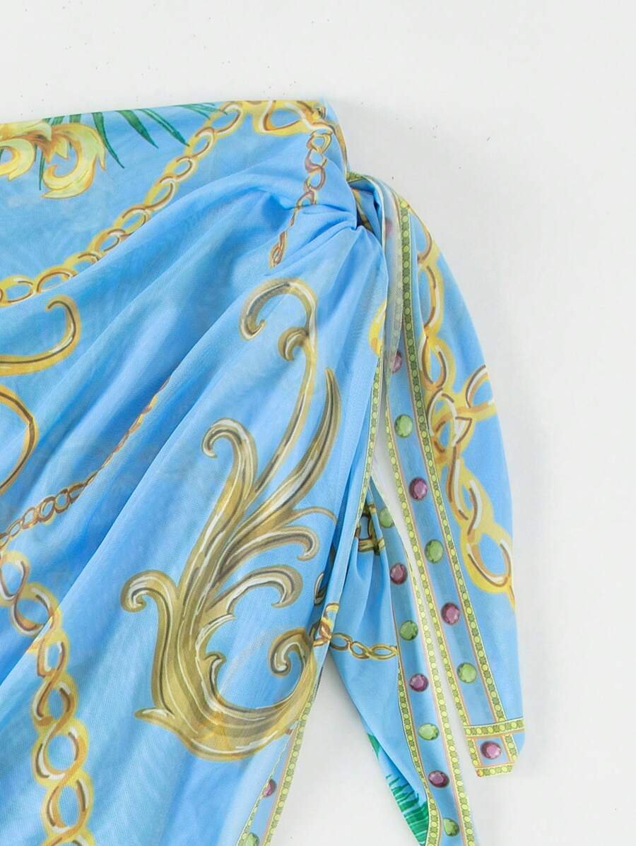 Maiô Estilo Barroco com Estampa Luxo