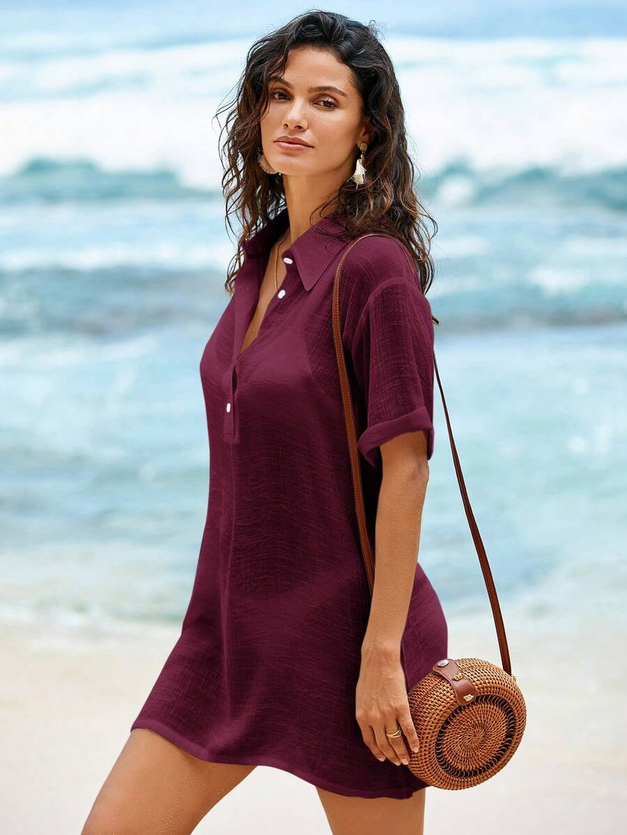 Saída de Praia Camisa em Linho