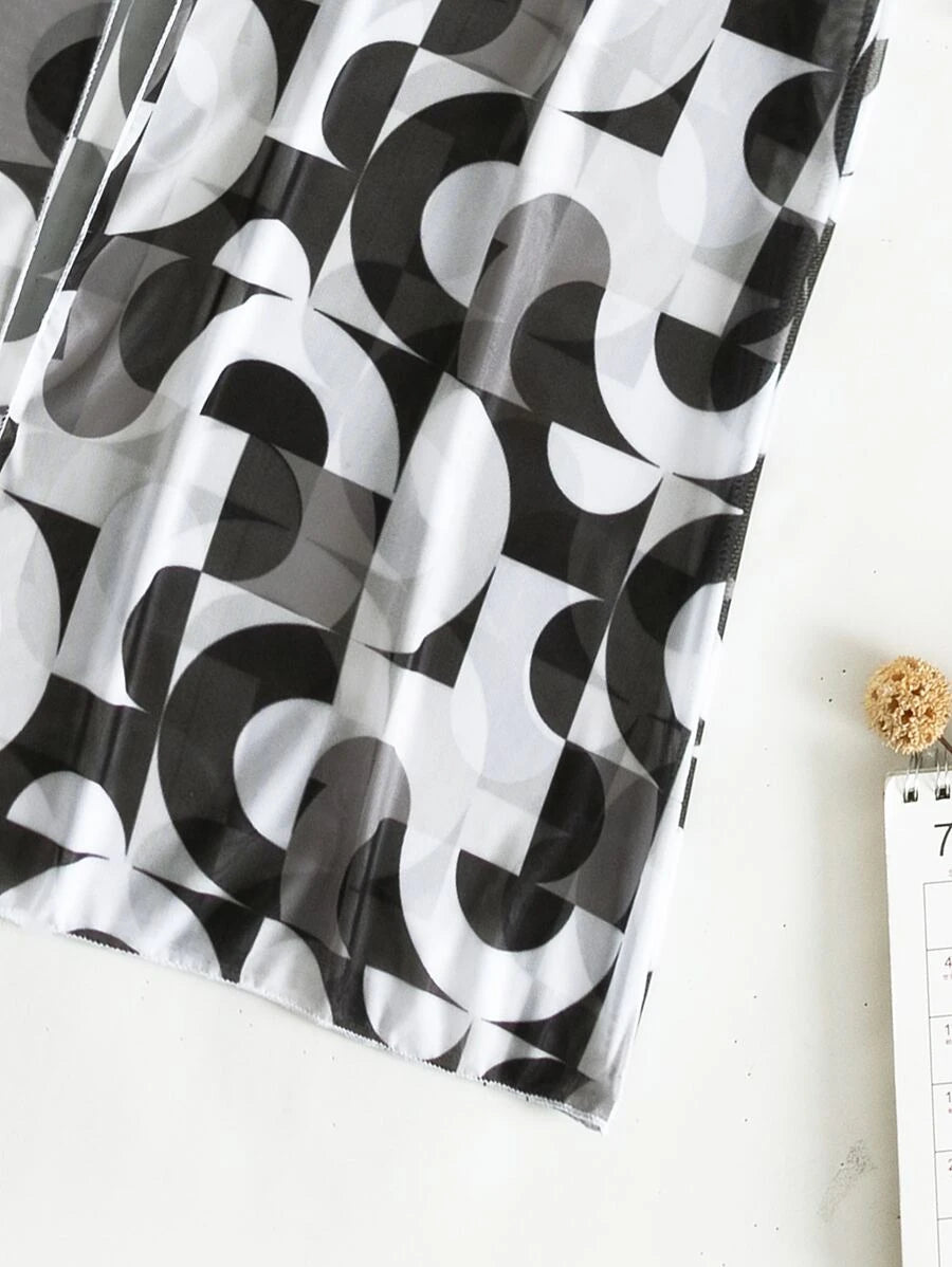 Conjunto 3 Peças Azul Geométrico