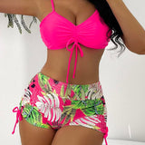 Conjunto Praia Hibisco 3 Peças