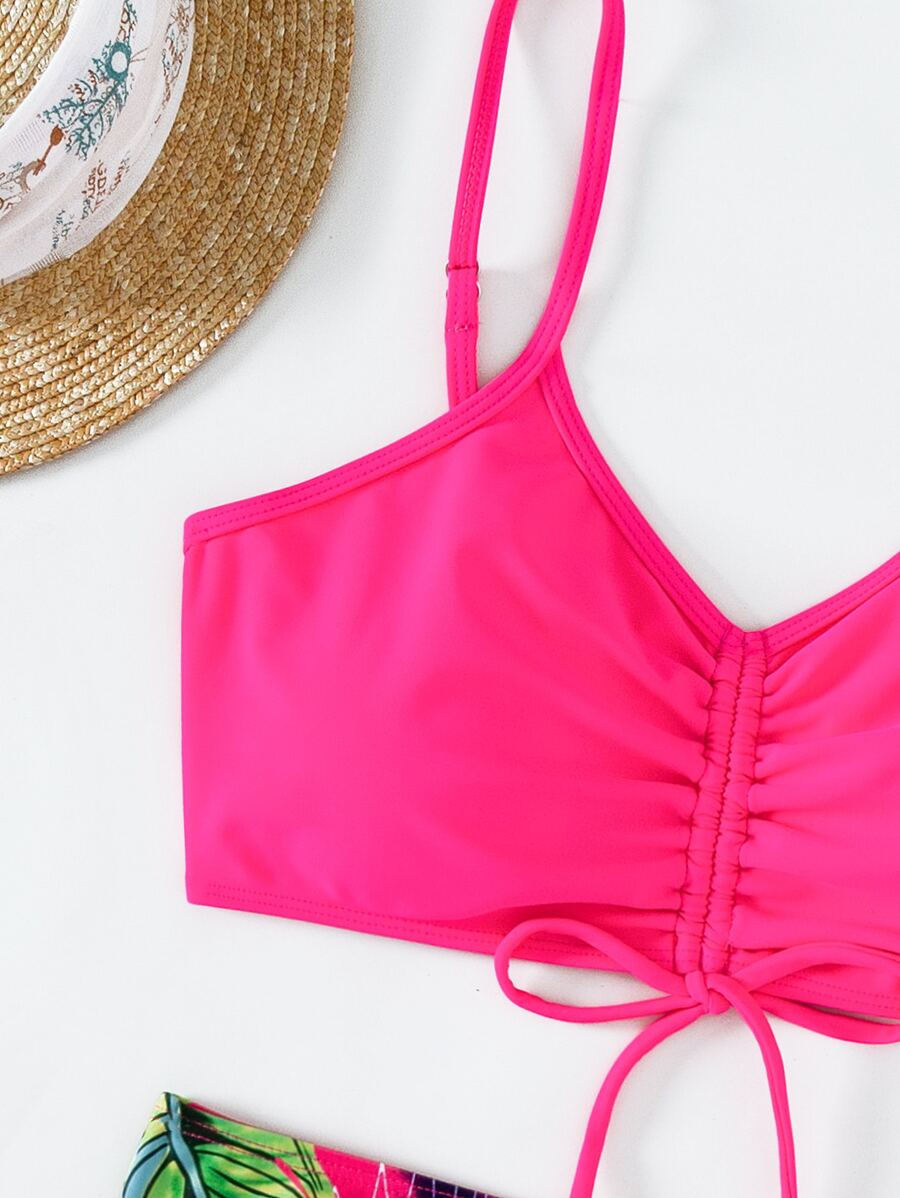 Conjunto Praia Hibisco 3 Peças