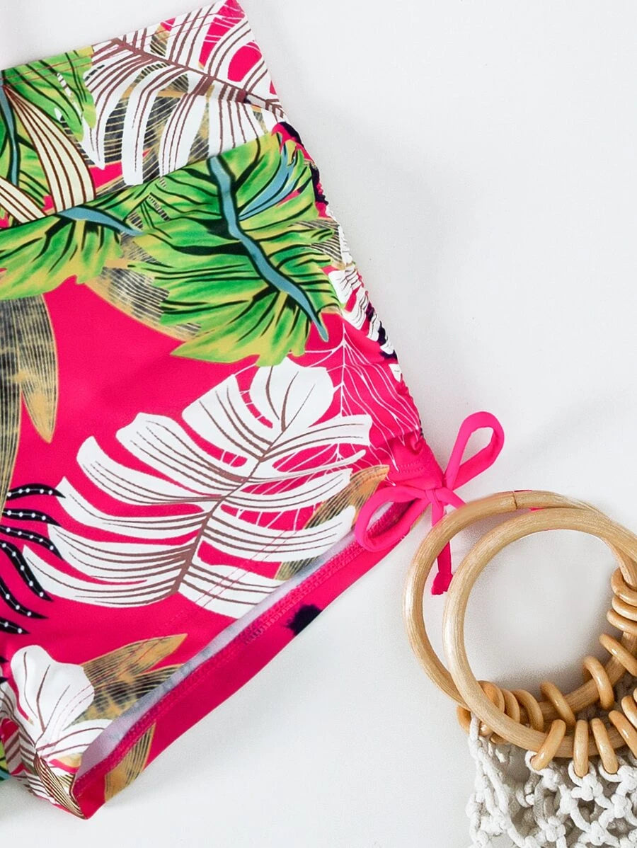 Conjunto Praia Hibisco 3 Peças