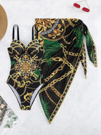 Maiô Estilo Barroco com Estampa Luxo