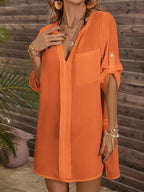 Saída de Praia Camisa Noite Tropical
