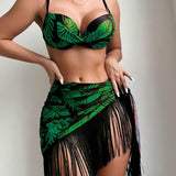 Conjunto Praia Selva Chic 3 Peças