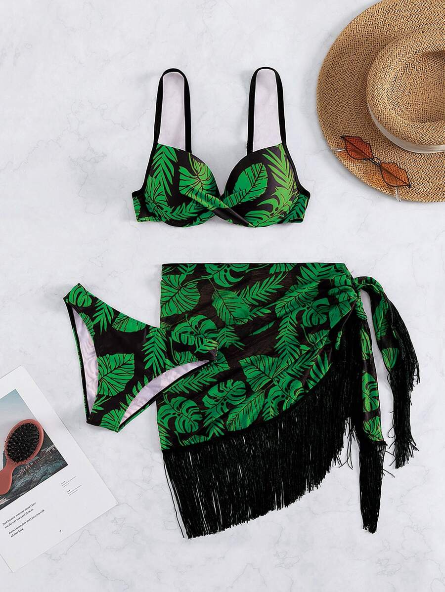 Conjunto Praia Selva Chic 3 Peças