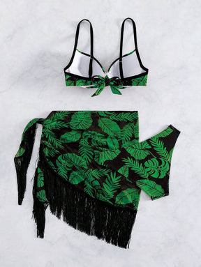 Conjunto Praia Selva Chic 3 Peças