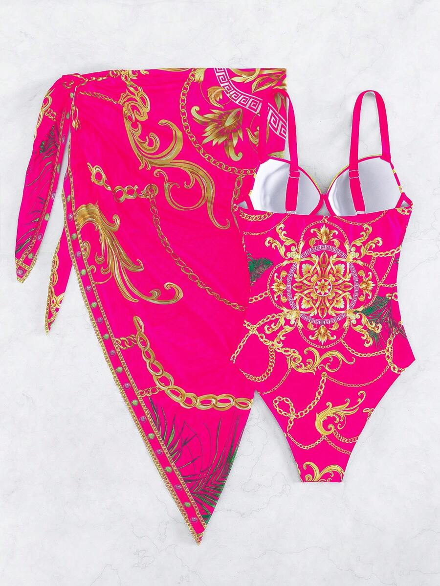 Maiô Estilo Barroco com Estampa Luxo