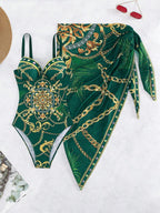 Maiô Estilo Barroco com Estampa Luxo