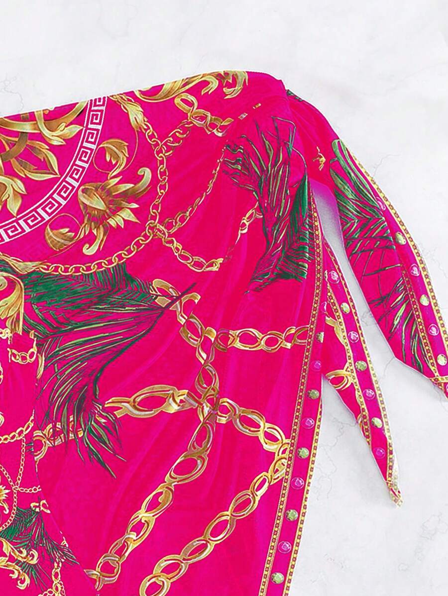 Maiô Estilo Barroco com Estampa Luxo