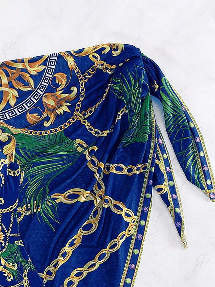 Maiô Estilo Barroco com Estampa Luxo