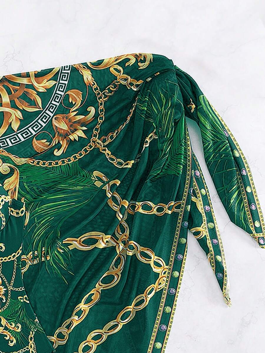 Maiô Estilo Barroco com Estampa Luxo