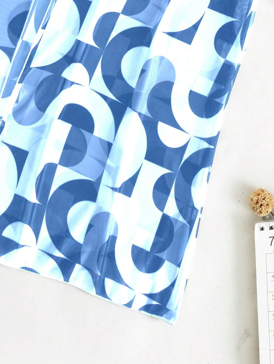 Conjunto 3 Peças Azul Geométrico