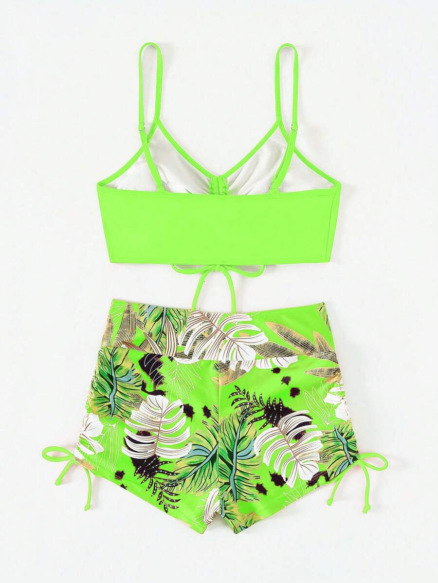 Conjunto Praia Hibisco 3 Peças
