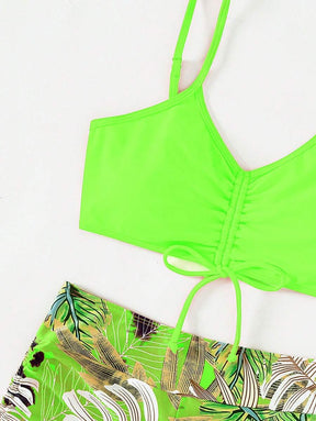 Conjunto Praia Hibisco 3 Peças