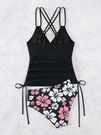 Biquíni Tankini Floral Havaiano