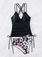 Biquíni Tankini Floral Havaiano