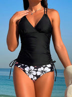 Biquíni Tankini Floral Havaiano