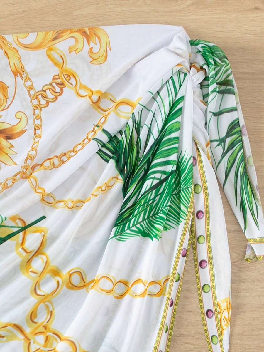 Maiô Estilo Barroco com Estampa Luxo