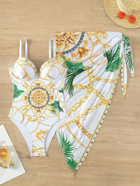 Maiô Estilo Barroco com Estampa Luxo