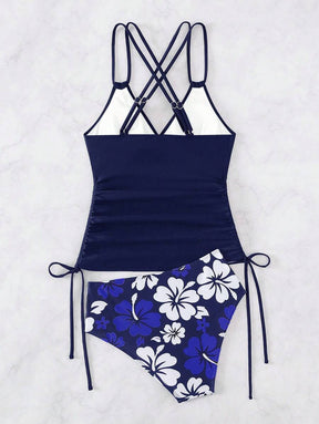 Biquíni Tankini Floral Havaiano