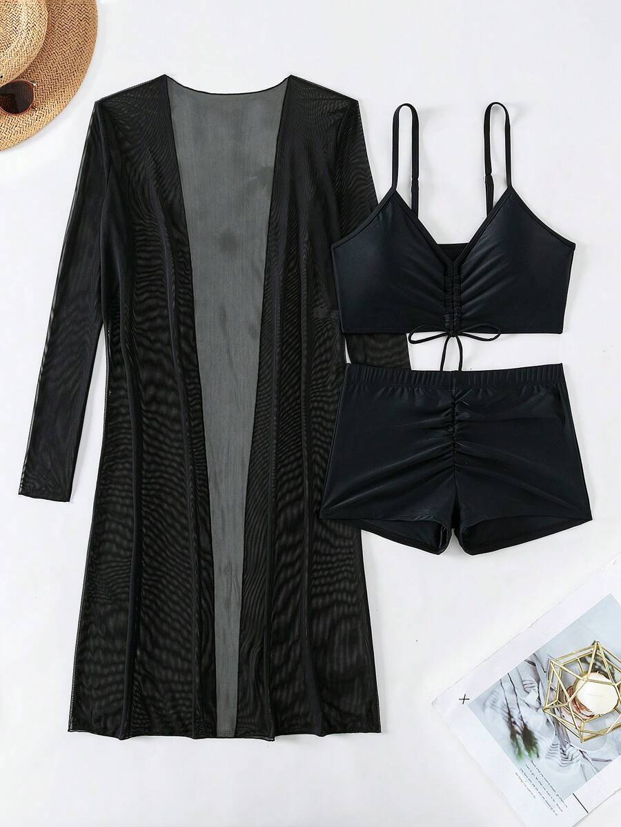 Conjunto 3 Peças Azul Geométrico