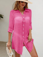 Saída de Praia Camisa Lisa Leve