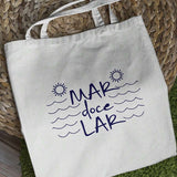 Bolsa Tote Praia – "Mar Doce Lar"
