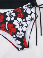 Biquíni Tankini Floral Havaiano