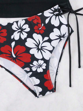 Biquíni Tankini Floral Havaiano