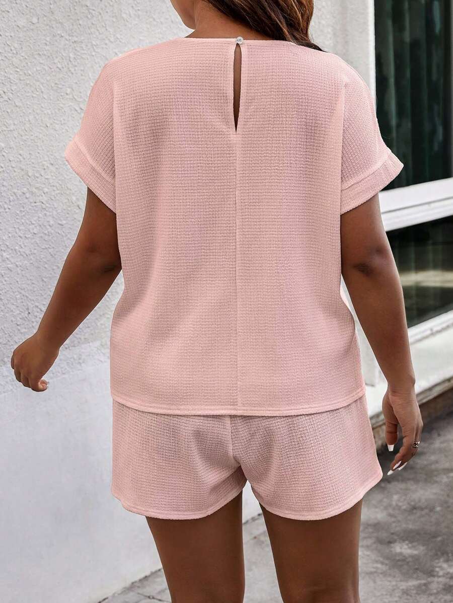 Conjunto Feminino Casual em Tecido Texturizado