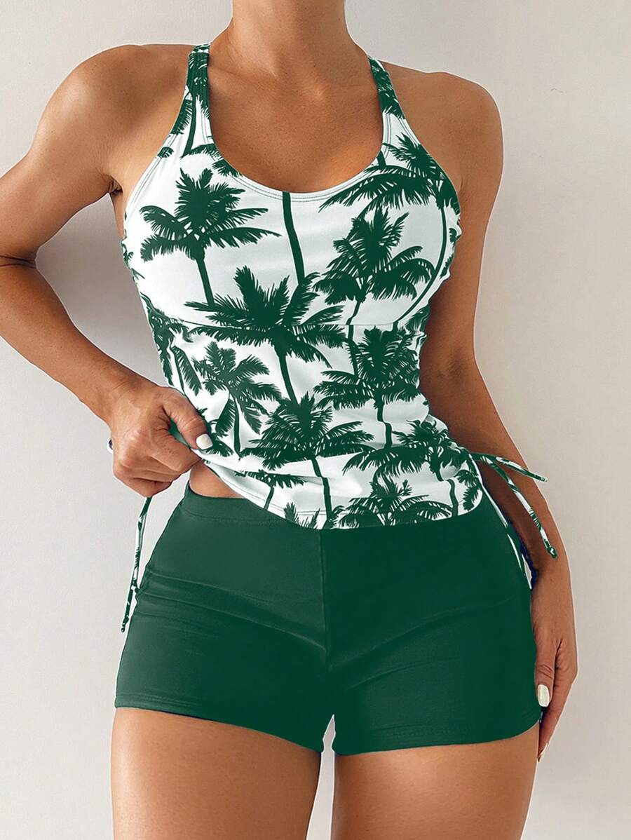 Tankini Black Palms
