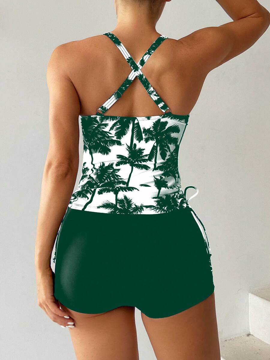 Tankini Black Palms