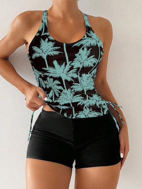 Tankini Black Palms