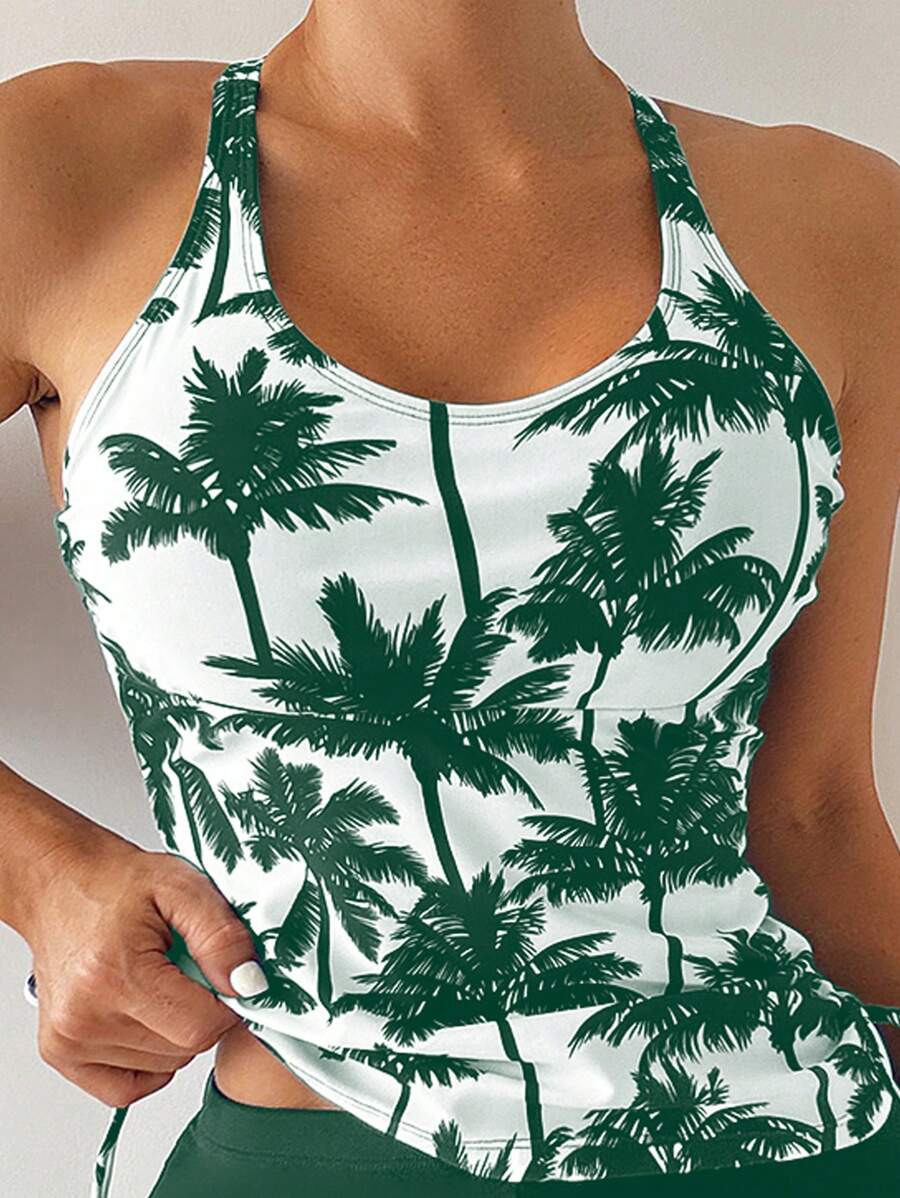 Tankini Black Palms