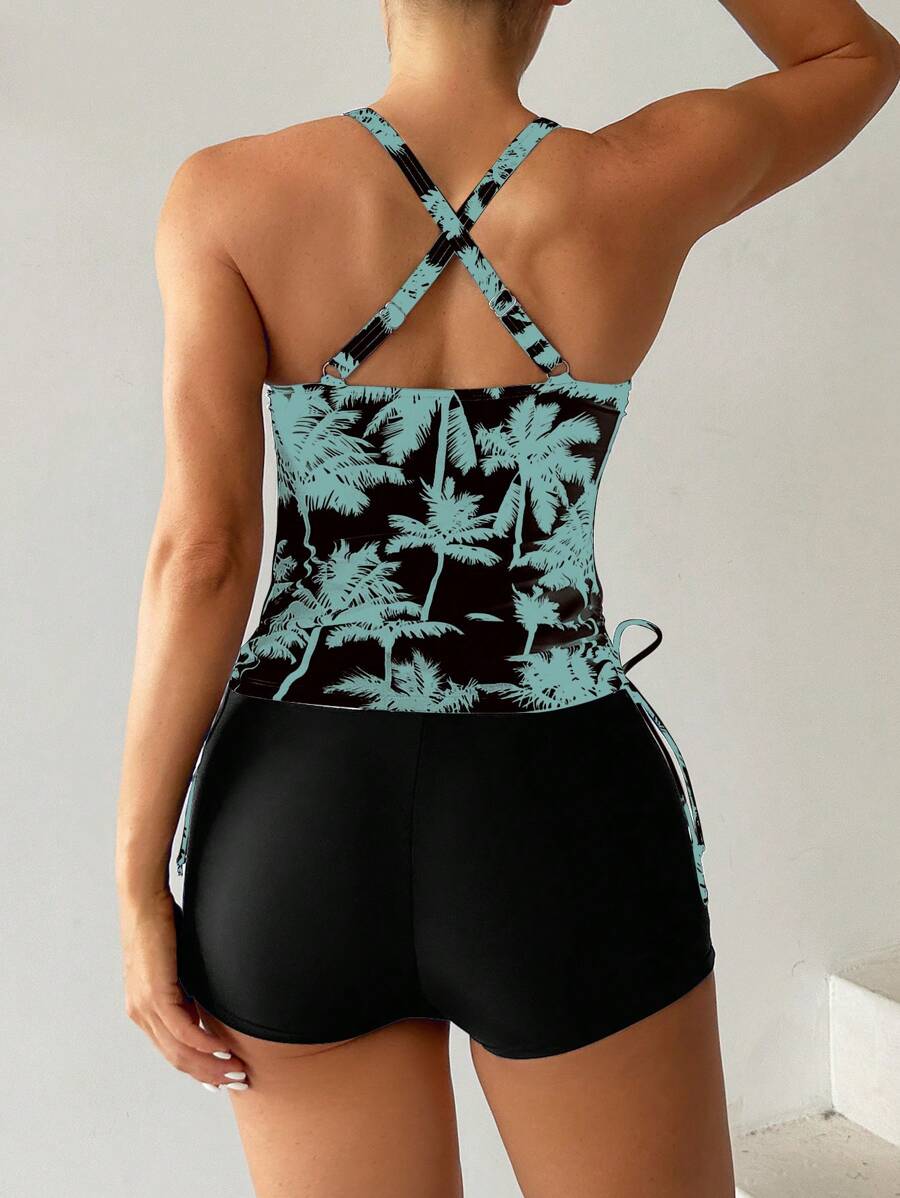 Tankini Black Palms