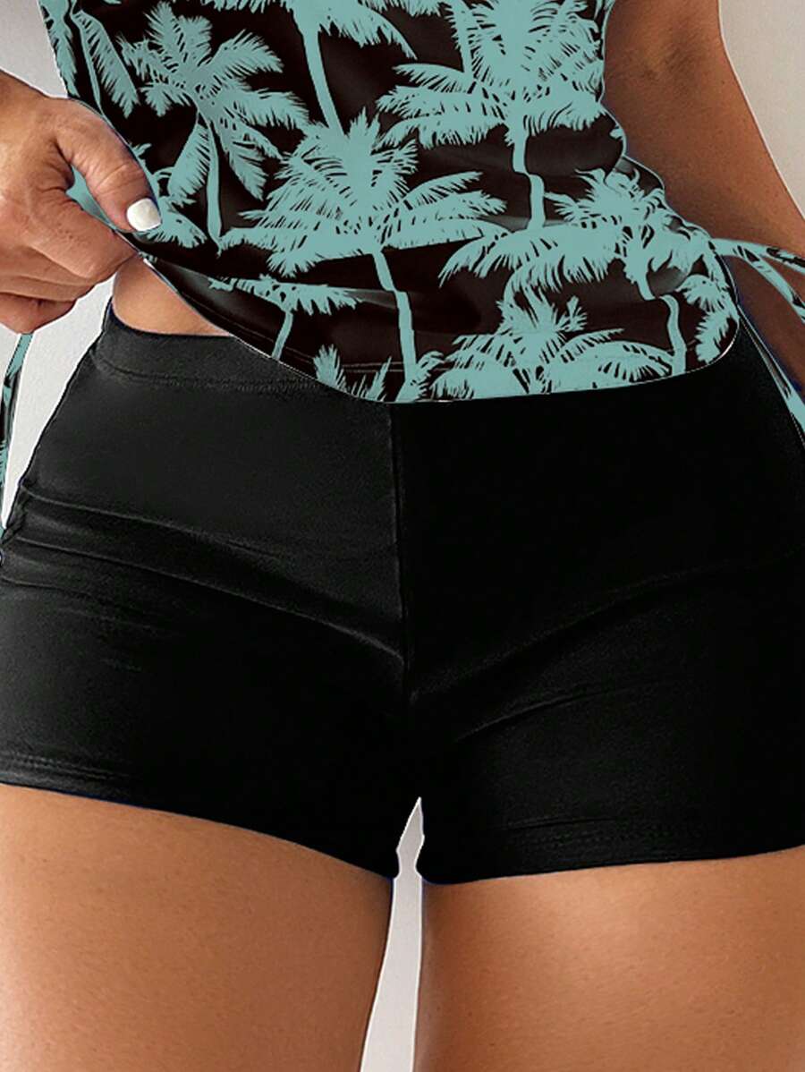 Tankini Black Palms