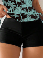 Tankini Black Palms