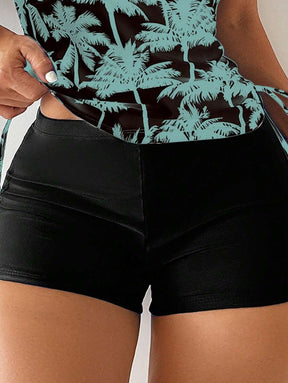 Tankini Black Palms