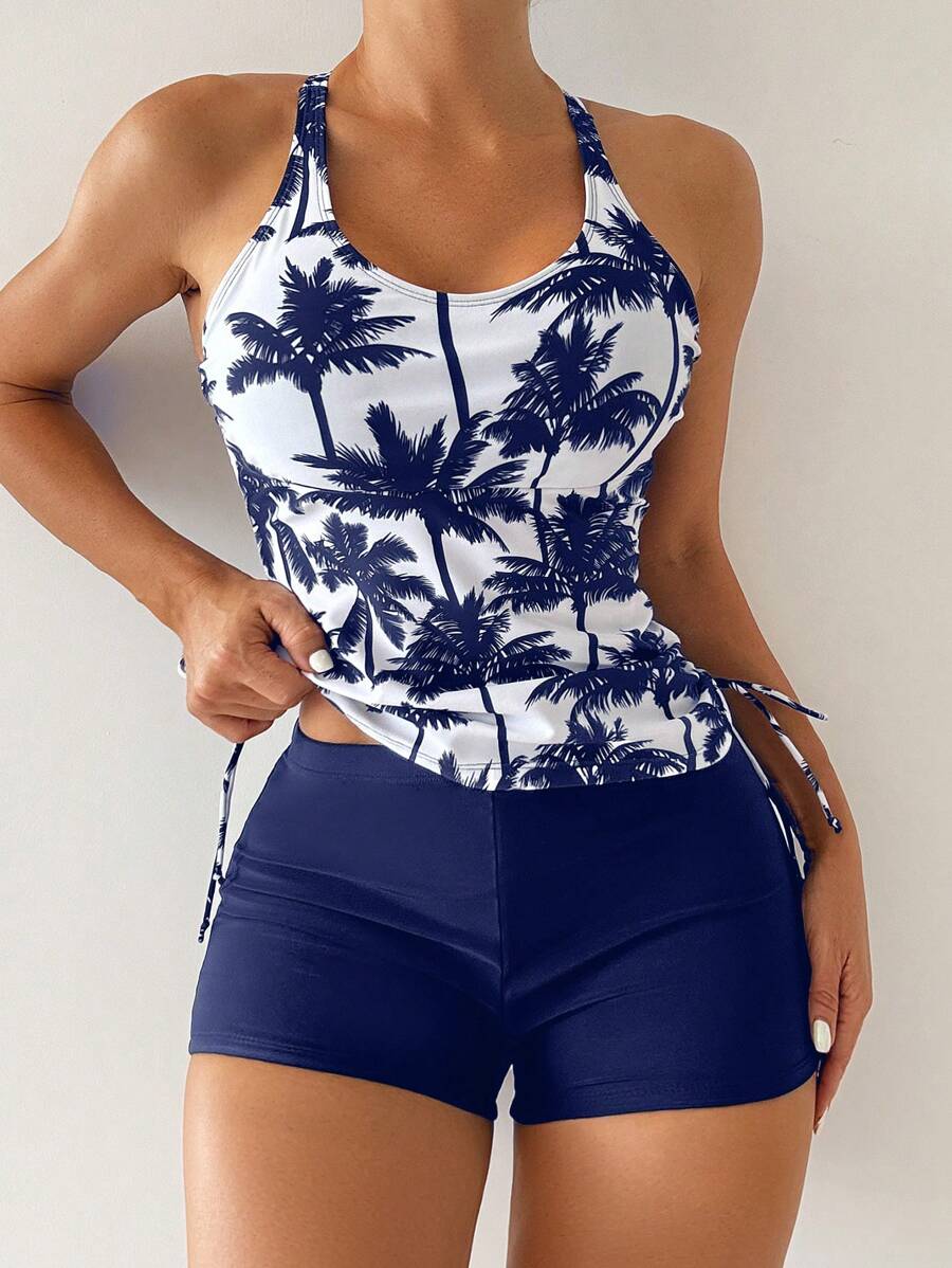 Tankini Black Palms