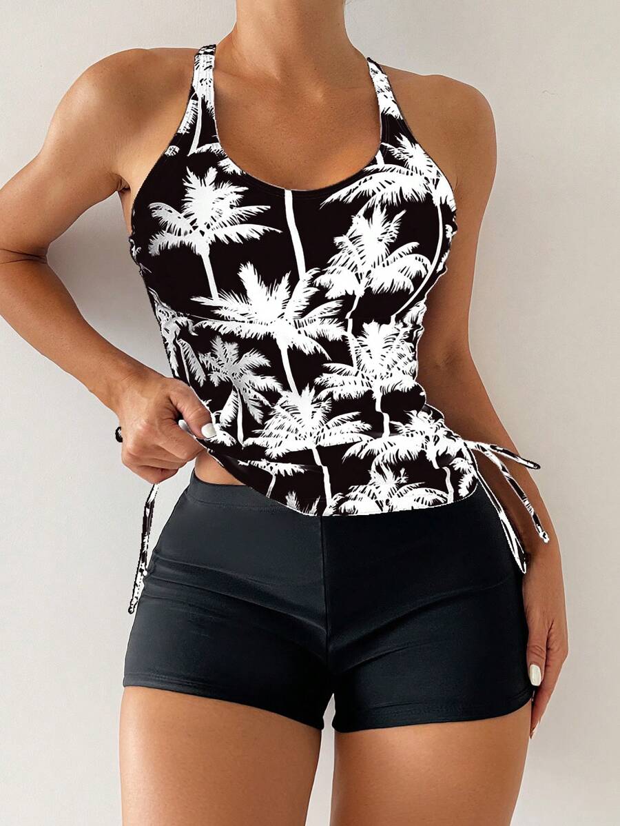 Tankini Black Palms