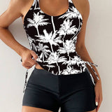 Tankini Black Palms