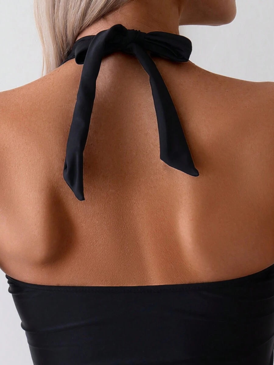 Biquíni Tankini Nó Frontal