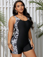 Maiô Shorts Modelador Plus Size