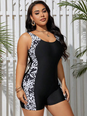Maiô Shorts Modelador Plus Size