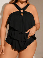 Maiô Babado Elegance Plus Size