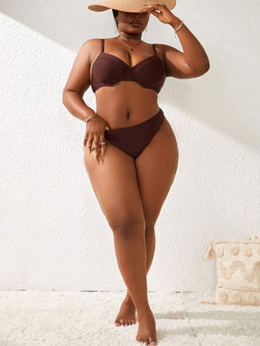 Biquíni Basic Cintura Alta Plus Size