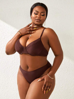 Biquíni Basic Cintura Alta Plus Size