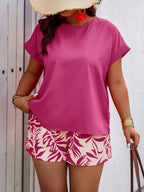 Conjunto Feminino Casual em Tecido Texturizado